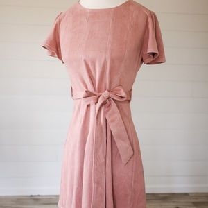 3/$50 Mauve/Pink Suede like Dress - NWT Fate Brand